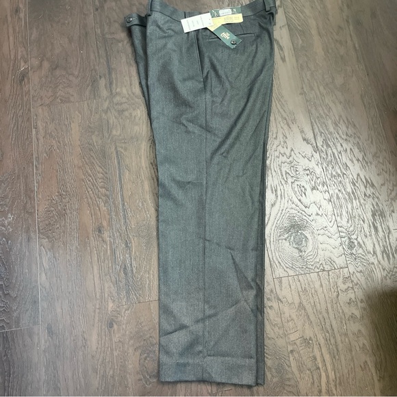 Lauren Ralph Lauren Gray Flat Front Dress Pants 36x29 NWT - Picture 2 of 6